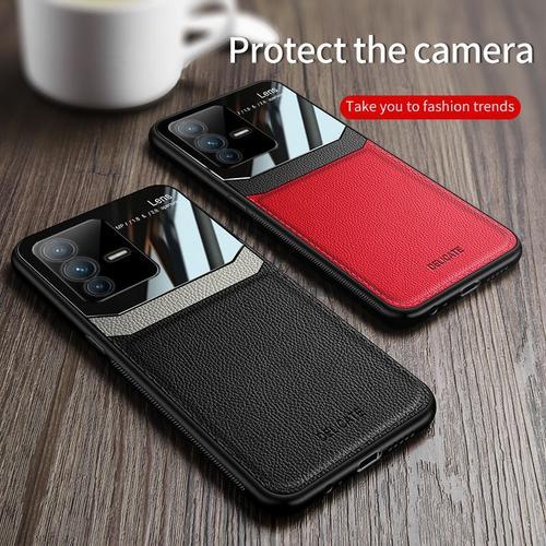 Coque De Téléphone En Cuir Pu Pour Vivo V23 5g V23 Pro V23e Verre M... on Productcaster.