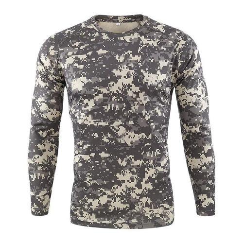 Dulcamsolomon-T-Shirt À Manches Longues Pour Homme,Chemise Camoufla... on Productcaster.