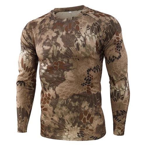 Dulcamsolomon-T-Shirt À Manches Longues Pour Homme,Chemise Camoufla... on Productcaster.