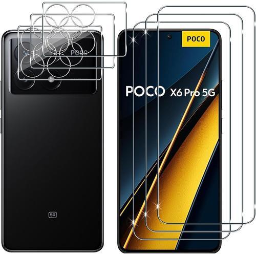 Pour Xiaomi Poco X6 Pro 5g Verre Trempé, 3+3 Pièces Protection Écra... on Productcaster.