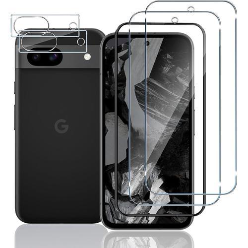 Verre Trempé Pour Google Pixel 8a, 2+2 Pièces Protecteurs D'écran +... on Productcaster.