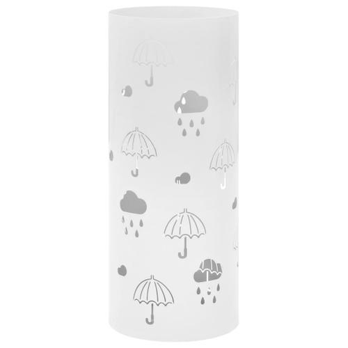 Porte-parapluie Design Parapluies Acier Blanc - VidaXL on Productcaster.