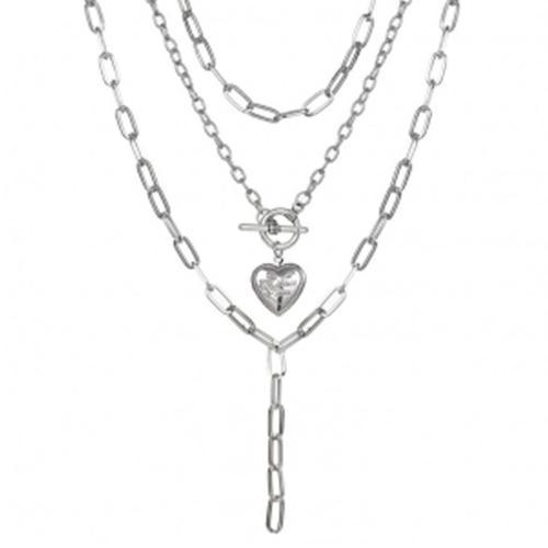 Gothique Punk Style Chunky Chaîne Multi Layered Collier Pour Femmes... on Productcaster.