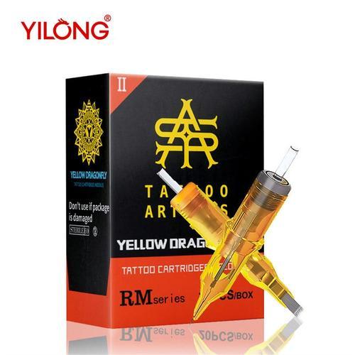 Yilong Jaune Libellule Ii Cartouches D'aiguille De Tatouage Aiguill... on Productcaster.