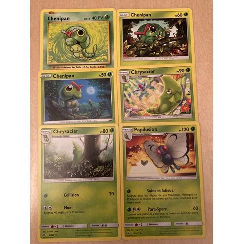 (3375) 3x Chenipan + 2x Chrysacier + Papilusion (Pokemon) on Productcaster.