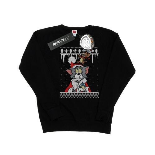 Tom And Jerry - Sweat Christmas Fair Isle - Femme on Productcaster.