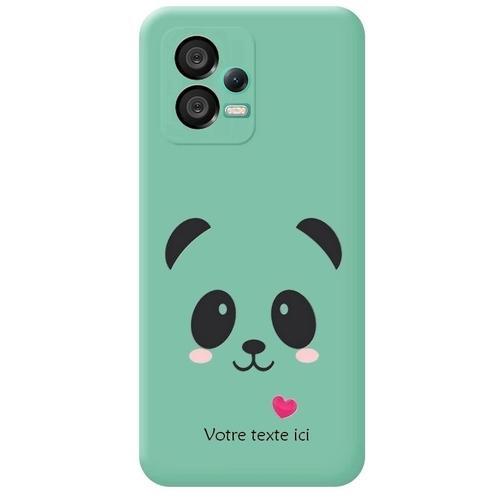 Coque Turquoise Redmi Note 12 Pro Panda Coeur Personnalisee on Productcaster.