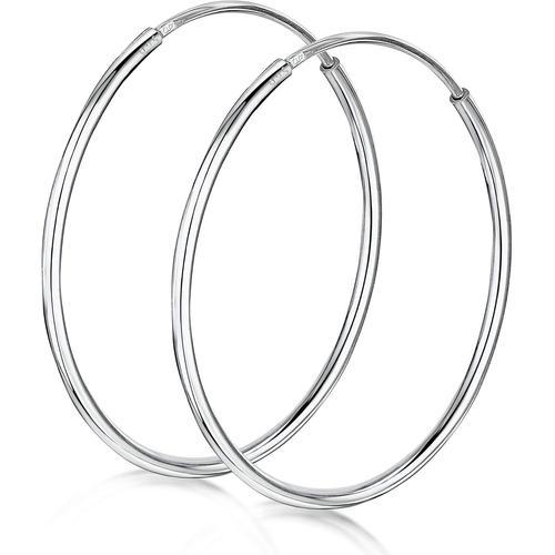 Anneaux Infinis En Argent Fin Sterling 925 ¿Boucle Doreille Ronde C... on Productcaster.