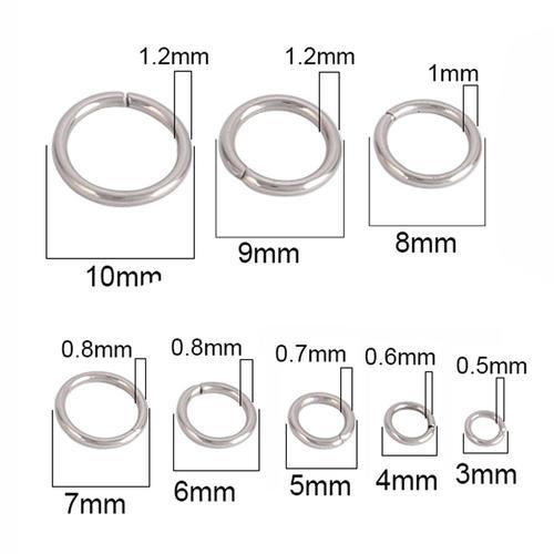 Anneaux De Saut Ouverts En Acier Inoxydable,Connecteurs Pour La Fab... on Productcaster.