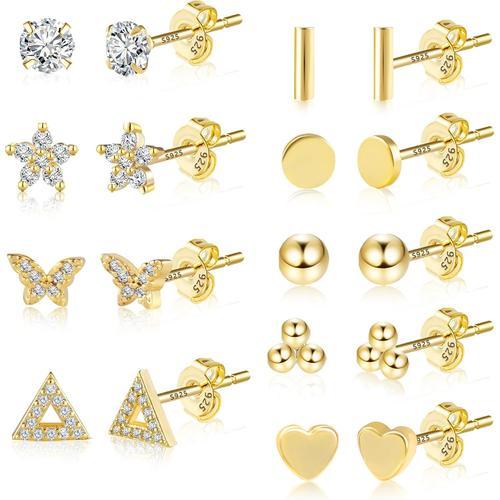 Ensemble De Petites Boucles D'oreilles À Tige Pour Femme, Petites B... on Productcaster.