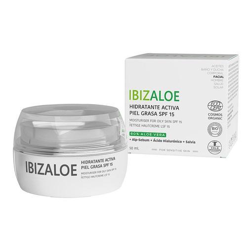 Ibizaloe - Hydratant Actif Peaux Grasses Spf15, 50ml Créme Visage on Productcaster.