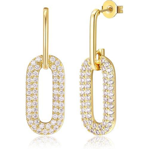 Boucles D'oreilles Femme Or Boucle D'oreille Creoles Plaquées Or 14... on Productcaster.