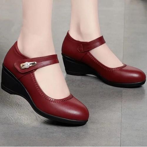 Chaussures En Cuir Pu Noir Pour Femmes,De Haute Qualité,Talon Rouge... on Productcaster.