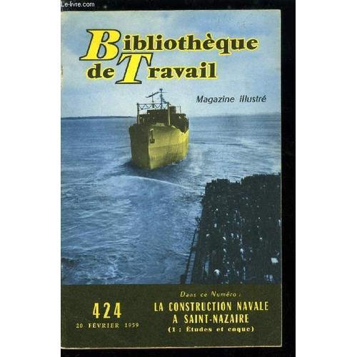 Bibliotheque De Travail N° 424 - La Construction Navale A Saint Laz... on Productcaster.