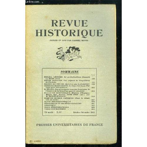 Revue Historique N° 408 - Le Protestantisme Français Au Xviie Siècl... on Productcaster.