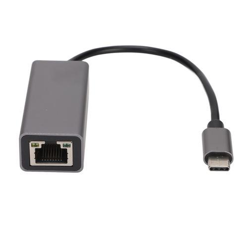 Adaptateur Ethernet USB C vers RJ45 Ethernet gris, Transmission Sta... on Productcaster.