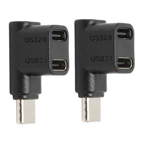 Adaptateur d'angle 1 à 2 USB C 3.1 à 90 degrés... on Productcaster.