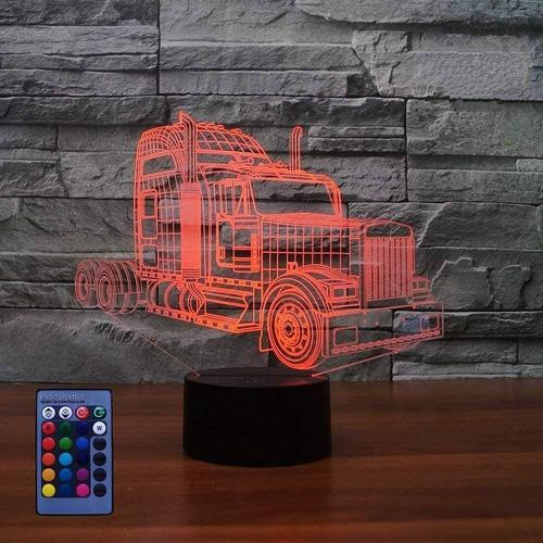 3D Camion Led Lampe Art Déco Lampe Lumières Led Décoration Lumières... on Productcaster.