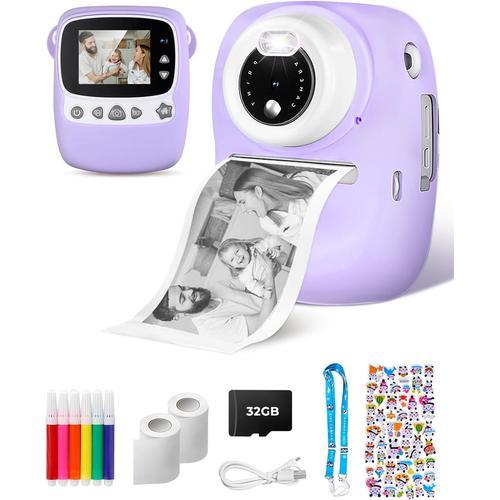 Oka Appareil Photo Instantané Enfant, Double Objectif 30mp 1080p Ap... on Productcaster.