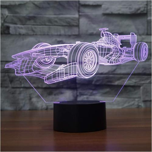 Veilleuse Enfant Led Lampe 3d Voiture, Lampe De Chevet Enfants 7 Co... on Productcaster.