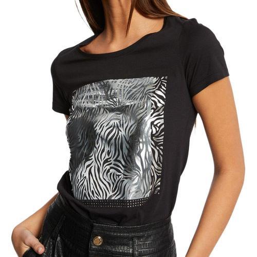 T-Shirt Noir Femme Morgan Dzeba on Productcaster.