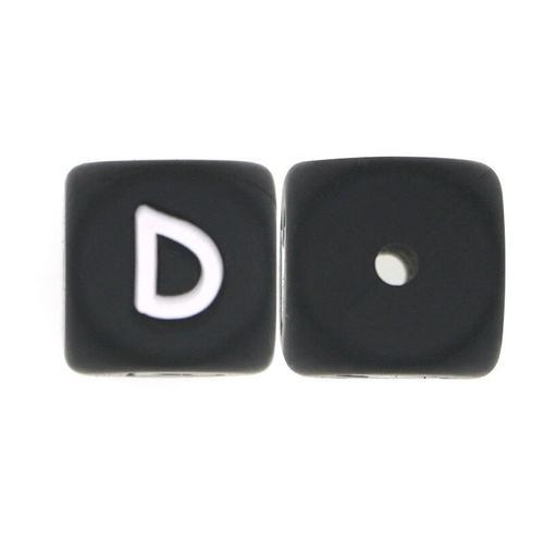 Kovict-Perles Lettres Noires En Silicone Pour Bijoux,Accessoire De ... on Productcaster.