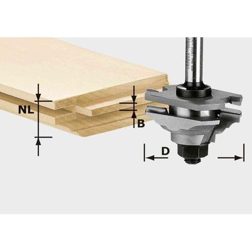 Festool Fraise à languetter/profiler HW S8 D46 x D12-FD - 490643 on Productcaster.