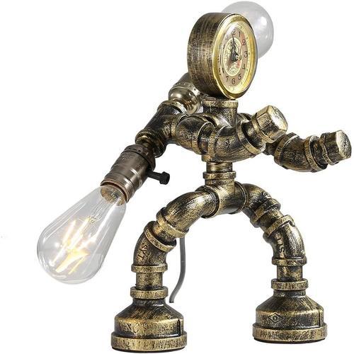 Water Pipe Robot Lampe De Table - Vintage Industriel - Lampe De Tab... on Productcaster.