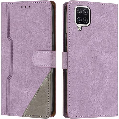 Coque Pour Samsung Galaxy A12 / M12, Housse Etui Portefeuille Cuir ... on Productcaster.