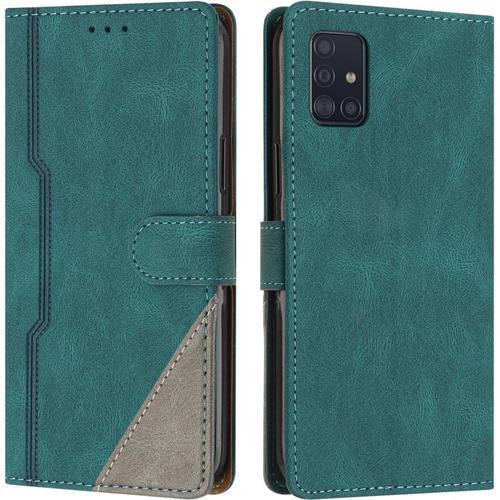 Coque Pour Samsung Galaxy A71 4g, Housse Etui Portefeuille Cuir Mul... on Productcaster.