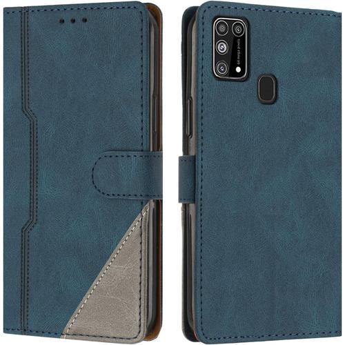 Coque Pour Samsung Galaxy M31s, Housse Etui Portefeuille Cuir Multi... on Productcaster.