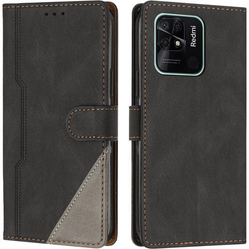 Coque Pour Xiaomi Redmi 10c, Housse Etui Portefeuille Cuir Multifon... on Productcaster.