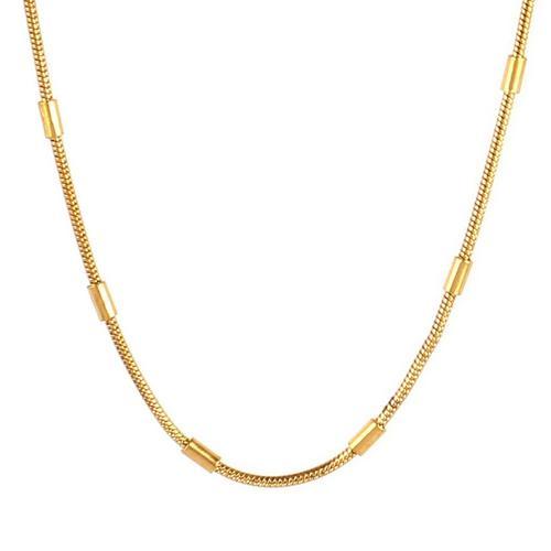 Collier En Acier Inoxydable 316l Pour Femmes Et Hommes,Couleur Or,C... on Productcaster.