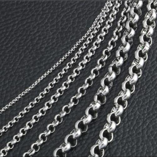 Collier De Perles Rondes En Acier Inoxydable De 2 À 5mm De Largeur,... on Productcaster.