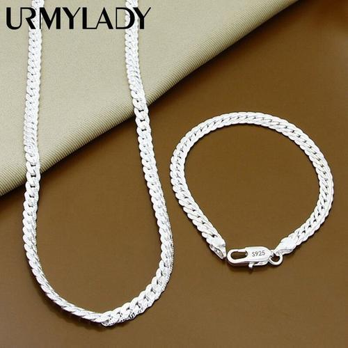 Urmylady-Ensemble De Bijoux En Argent Regardé 925 Pour Hommes Et Fe... on Productcaster.