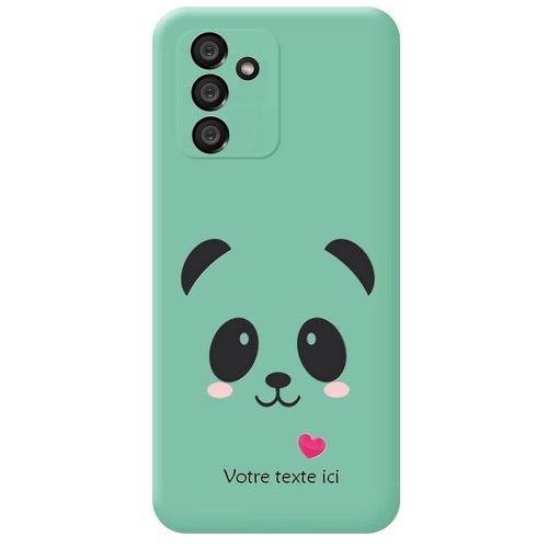 Coque Turquoise Galaxy A14 4g Et 5g Panda Coeur Personnalisee on Productcaster.