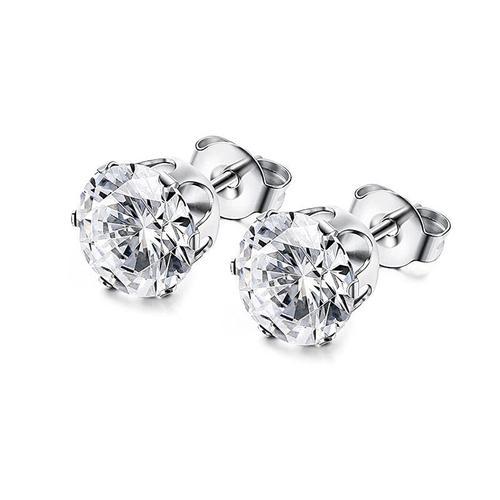 Wkoud-Petites Boucles D'oreilles Noires Et Argentées Pour Femmes,3-... on Productcaster.