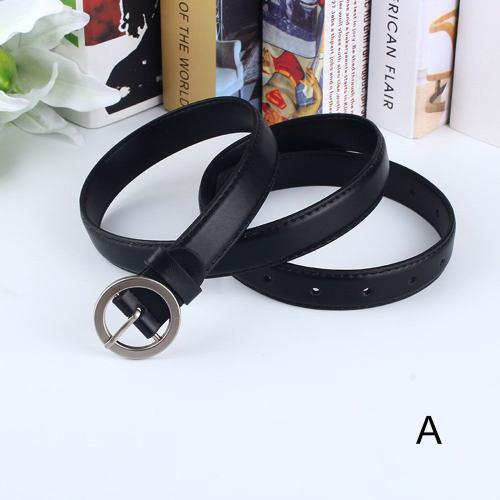 Ceinture En Cuir Pu Pour Femmes, Boucle En Métal, Décontractée, D88 on Productcaster.