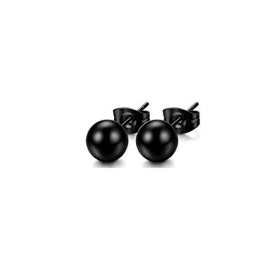 Wkoud-Petites Boucles D'oreilles Noires Et Argentées Pour Femmes,3-... on Productcaster.