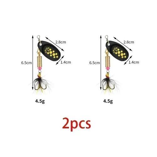 Leurre De P?Che Spinner Rotatif Avec Paillettes Et Hame?Ons ? Plume... on Productcaster.