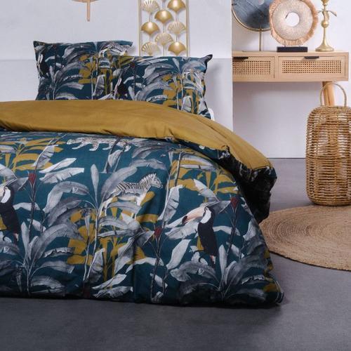 Parure De Lit Double "Sunshine" En Coton Imprim? For?T Tropical - B... on Productcaster.