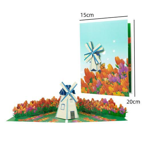 Cartes Pop-Up 3D motif fleurs,carte postale d'anniversaire,cadeaux ... on Productcaster.