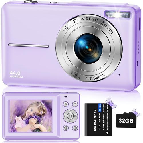 Appareil Photo Avec Carte Sd De 32 Go, Appareil Photo Enfant Hd 108... on Productcaster.