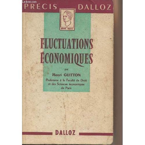 Fluctuations Économiques - Précis Dalloz on Productcaster.