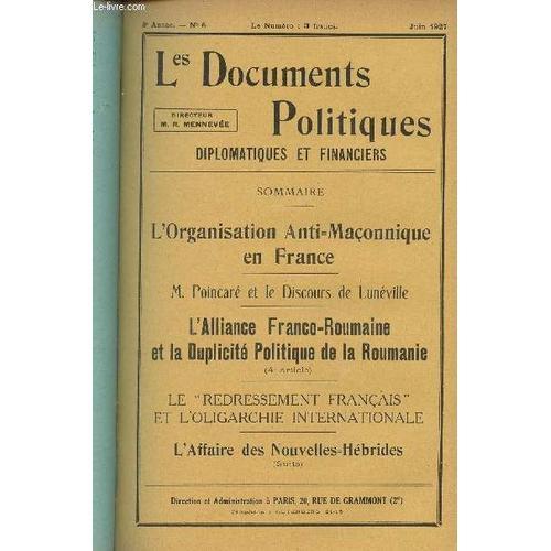 Les Documents Politiques, Diplomatiques Et Financiers, Revue Mensue... on Productcaster.