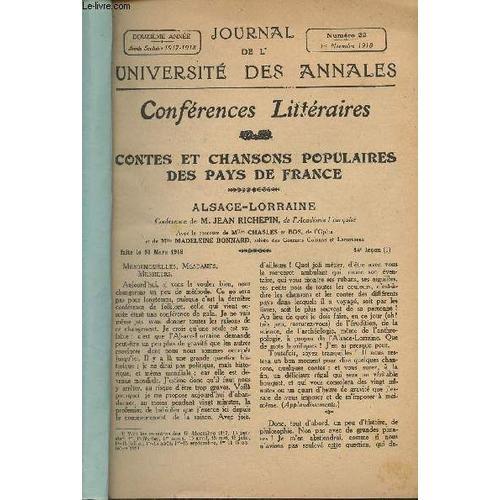 Journal De L Université Des Annales - 12e Année - N°22 - 1er Novemb... on Productcaster.