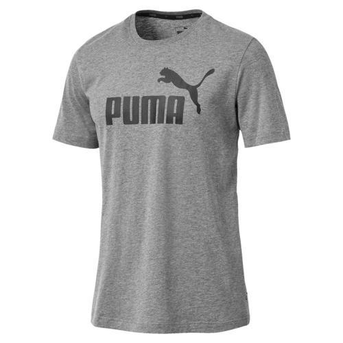 Puma T-Shirt Homme - Ess Logo Tee, Col Rond, Coton, Uni Blanc (Alpi... on Productcaster.