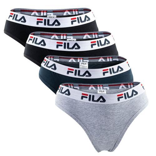 Fila Ladies Brazilian Briefs - 4 Packs, Ceinture Avec Logo, Coton S... on Productcaster.