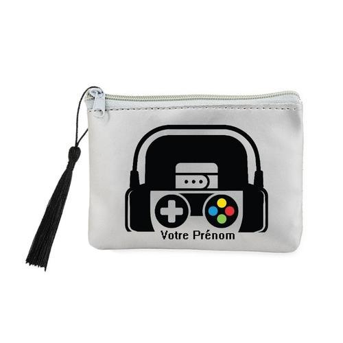 Porte monnaie et cles gris gamer geek personnalise on Productcaster.