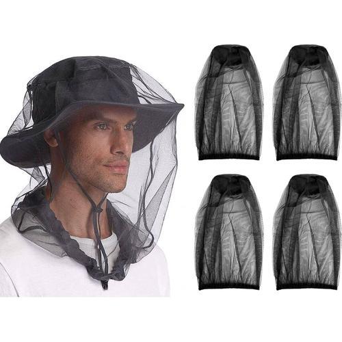 4 Pcs De Cagoule Anti-Moustiques, Anti-Insectes, Adaptée À L'extéri... on Productcaster.